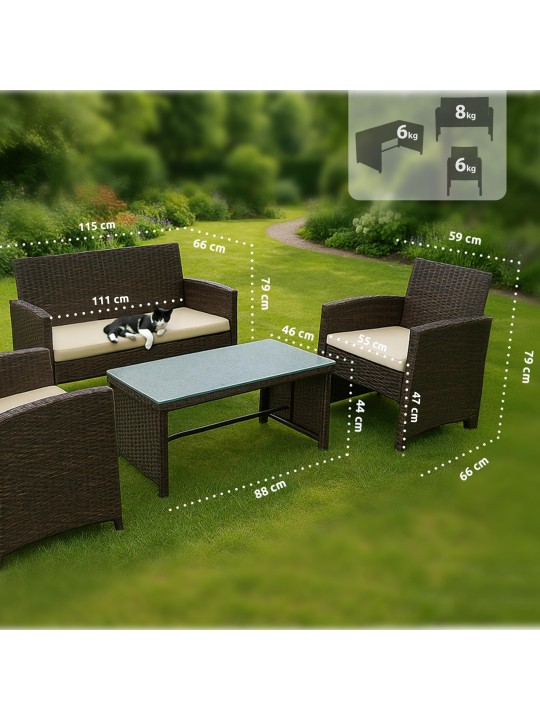 Sedacia skupina Toruba, hnedá