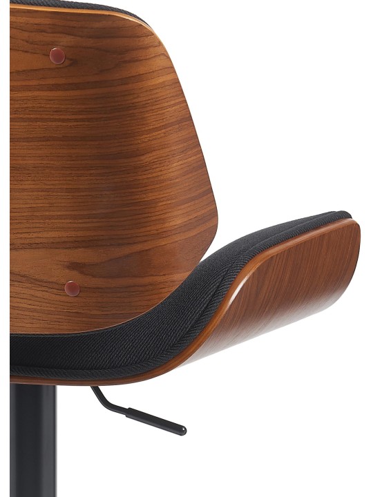 Barová stolička Beverley B látka, orech/čierna