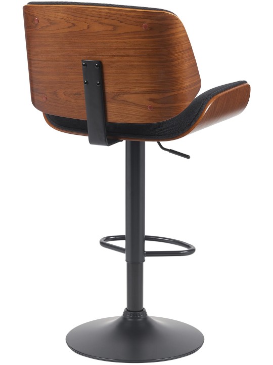Barová stolička Beverley B látka, orech/čierna