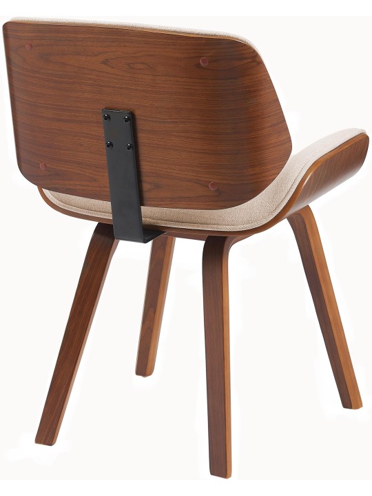 Stolička pre návštevy látka Beverley, orech/krémová