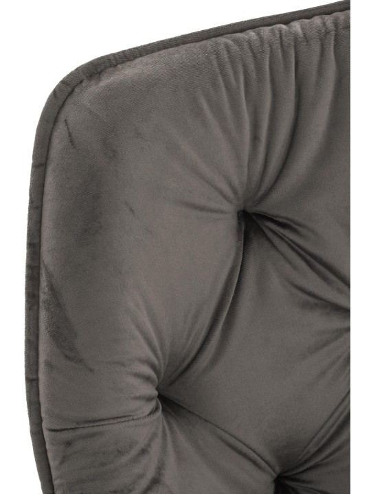 Stolička Tanna Velvet, antracitová