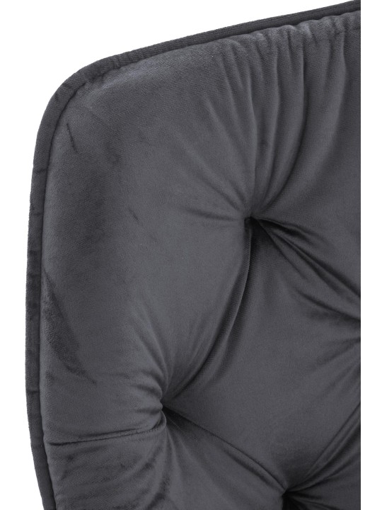 Sada 2 stoličiek Tanna velvet, tmavosivá
