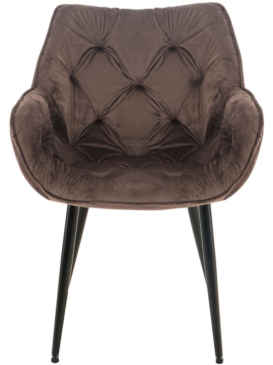 Sada 2 stoličiek Tanna velvet, hnedá