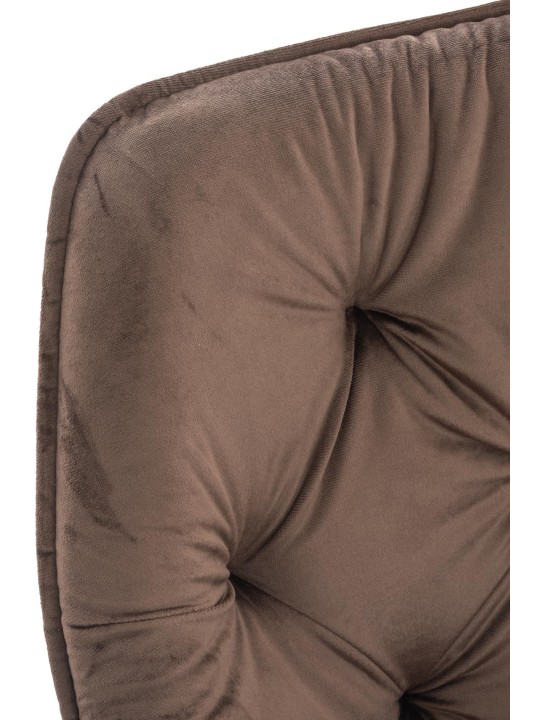 Sada 2 stoličiek Tanna velvet, hnedá