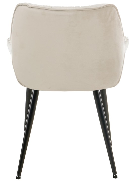 Sada 4 stoličiek Tanna velvet, krémová