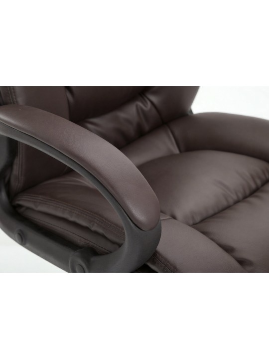 Kancelárske kreslo XL Sparta umelá koža, hnedá