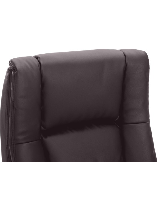 Kancelárske kreslo XL Sparta umelá koža, hnedá