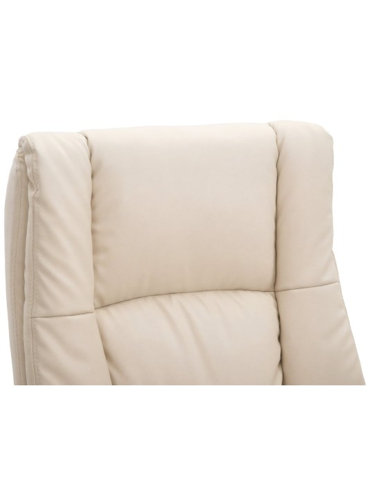 Kancelárske kreslo XL Sparta umelá koža, krémová