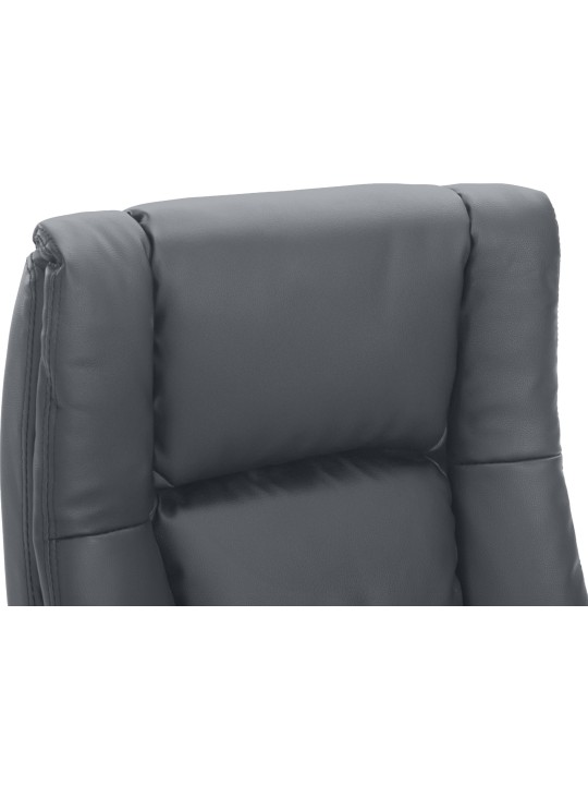 Kancelárske kreslo XL Sparta umelá koža, sivá