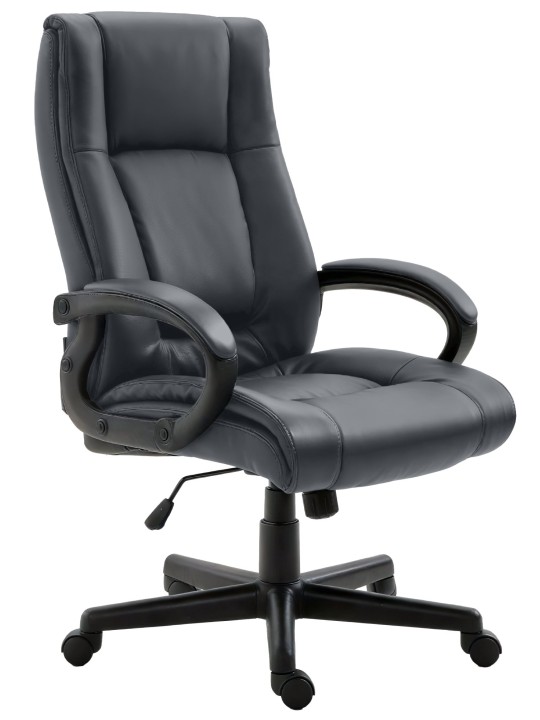 Kancelárske kreslo XL Sparta umelá koža, sivá