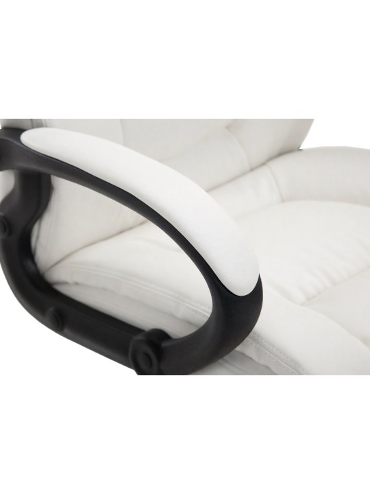 Kancelárske kreslo XL Sparta umelá koža, biela