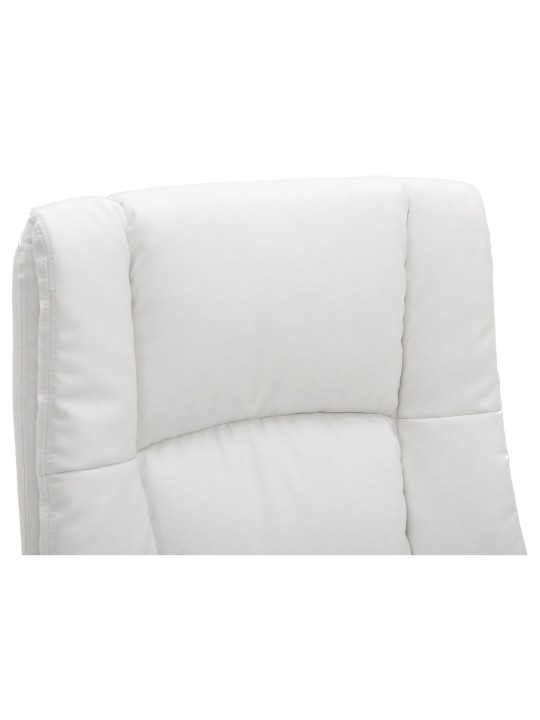 Kancelárske kreslo XL Sparta umelá koža, biela