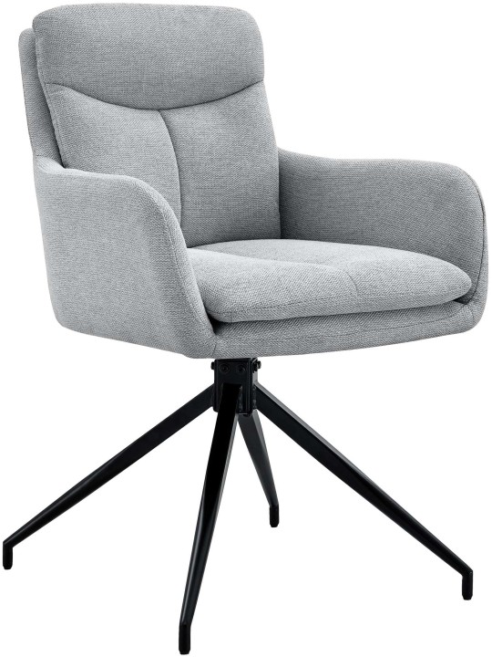 Jedálenská stolička Somers látka, svetlosivá