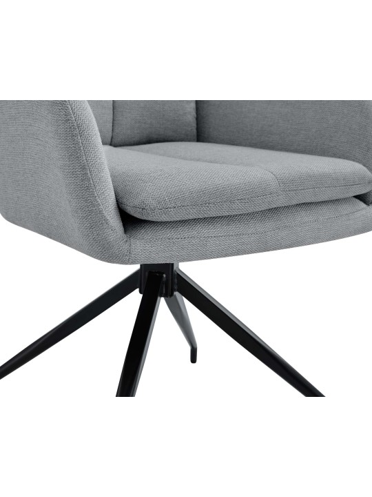 Jedálenská stolička Somers látka, svetlosivá