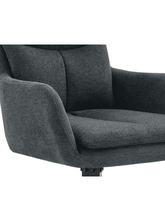 Jedálenská stolička Somers látka, tmavosivá