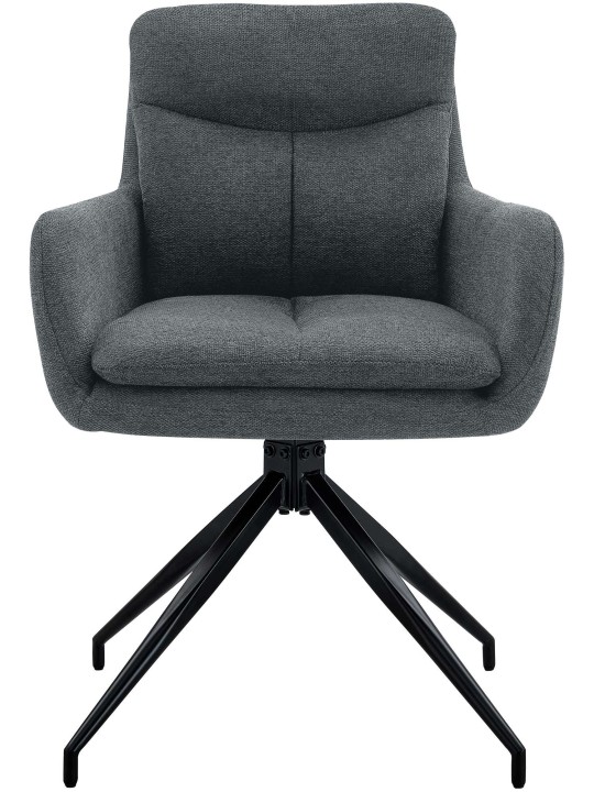 Jedálenská stolička Somers látka, tmavosivá