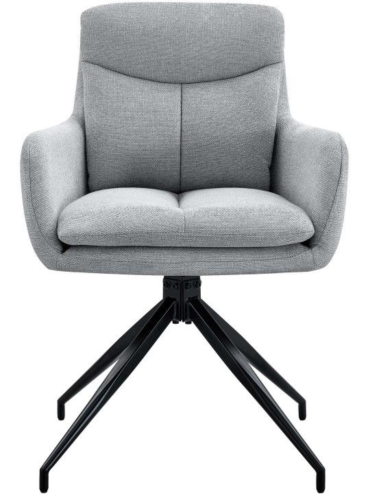 Jedálenská stolička Somers látka, svetlosivá