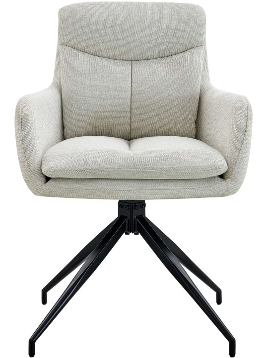 Jedálenská stolička Somers látka, krémová