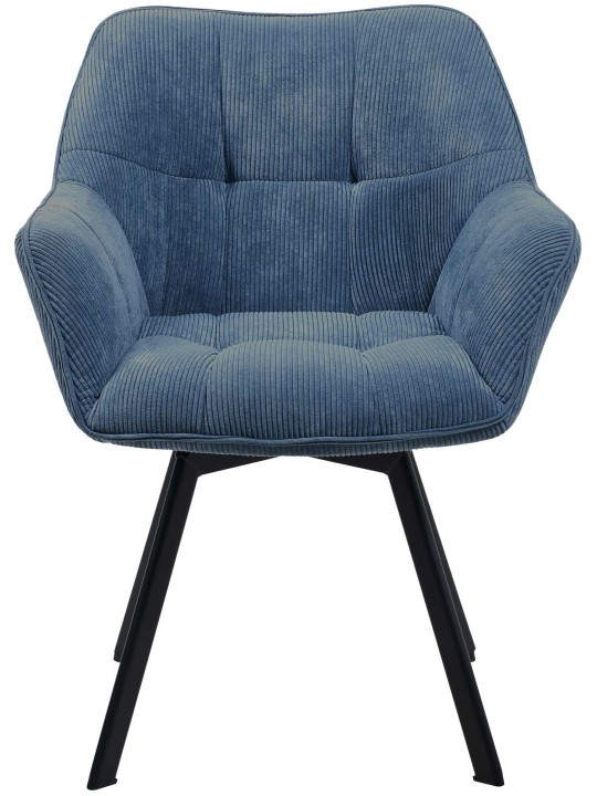 Stolička do jedálne Jordi Cord, modrá