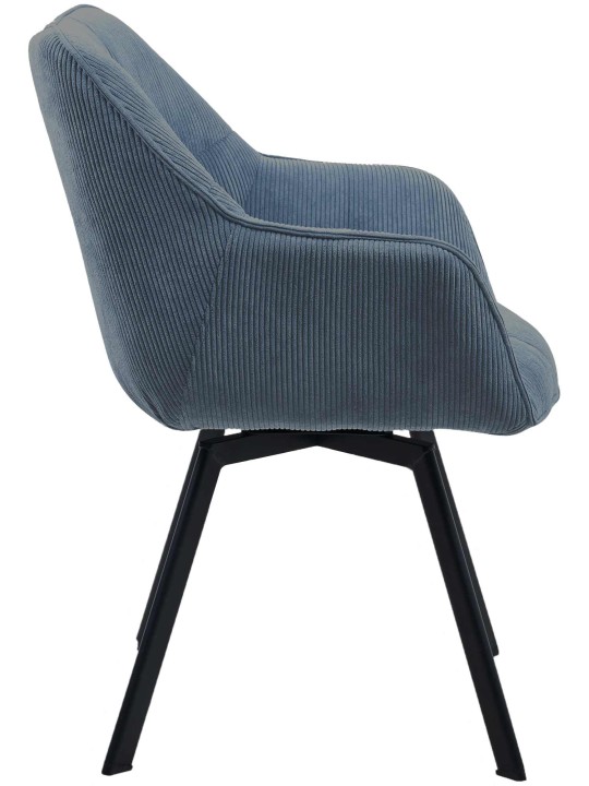 Stolička do jedálne Jordi Cord, modrá