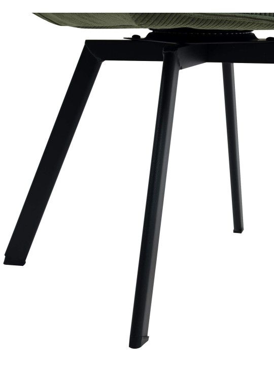 Stolička do jedálne Jordi Cord, zelená