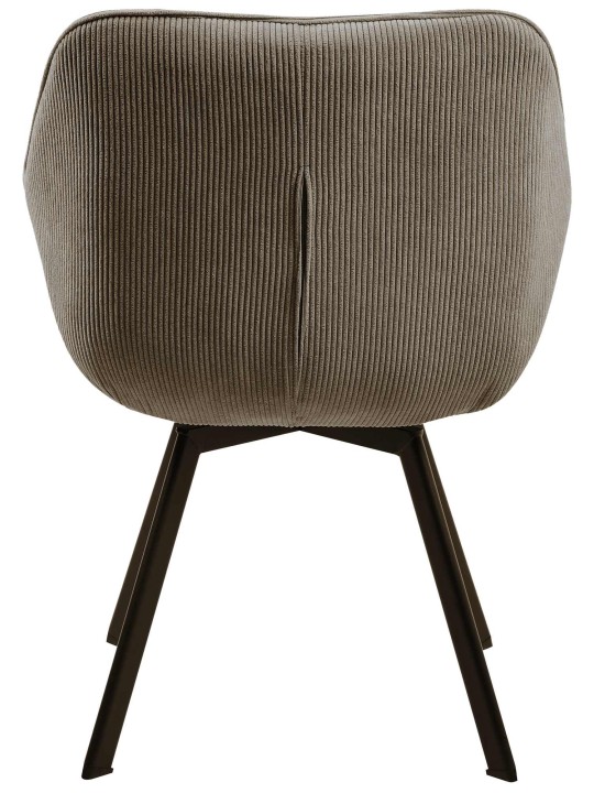 Stolička do jedálne Jordi Cord, hnedá