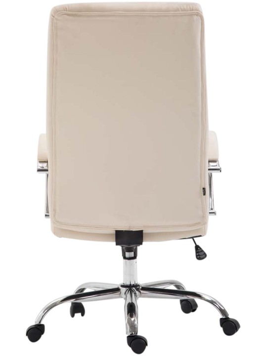 Kancelárske kreslo Valais z umelej kože, krémová