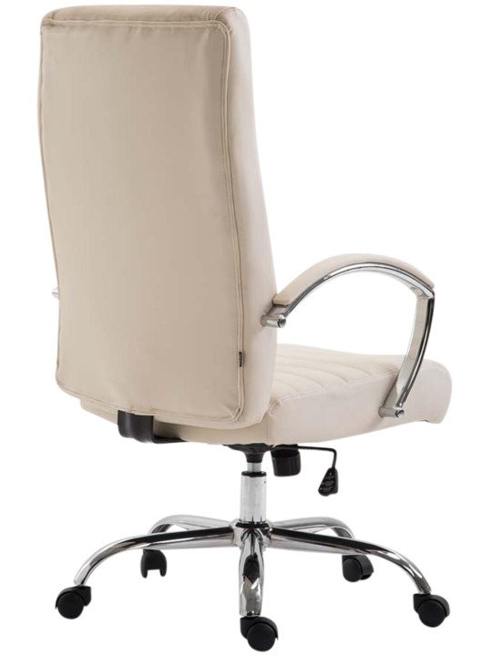 Kancelárske kreslo Valais z umelej kože, krémová