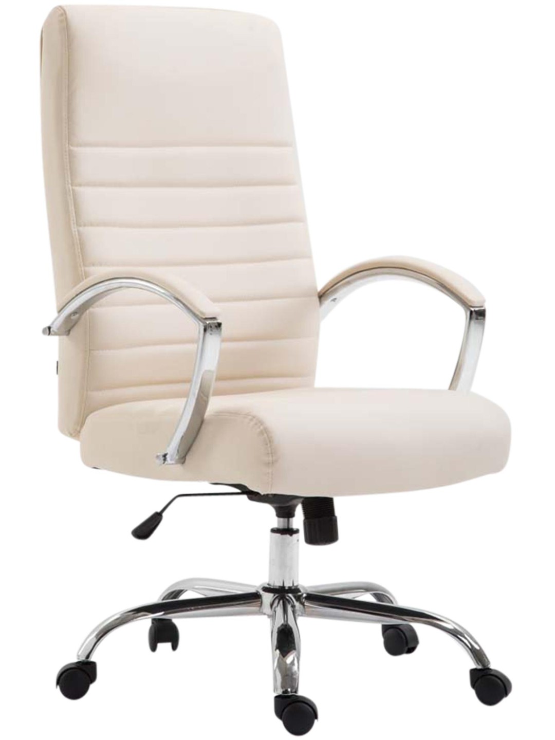 Kancelárske kreslo Valais z umelej kože, krémová