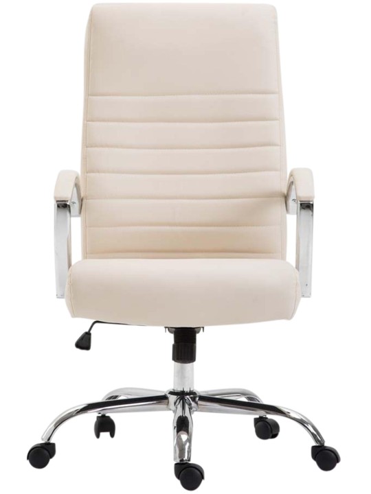 Kancelárske kreslo Valais z umelej kože, krémová