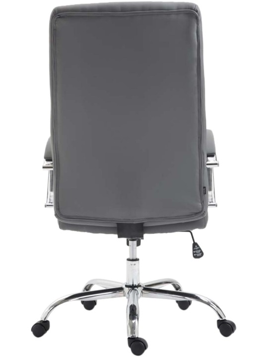 Kancelárske kreslo Valais z umelej kože, sivá