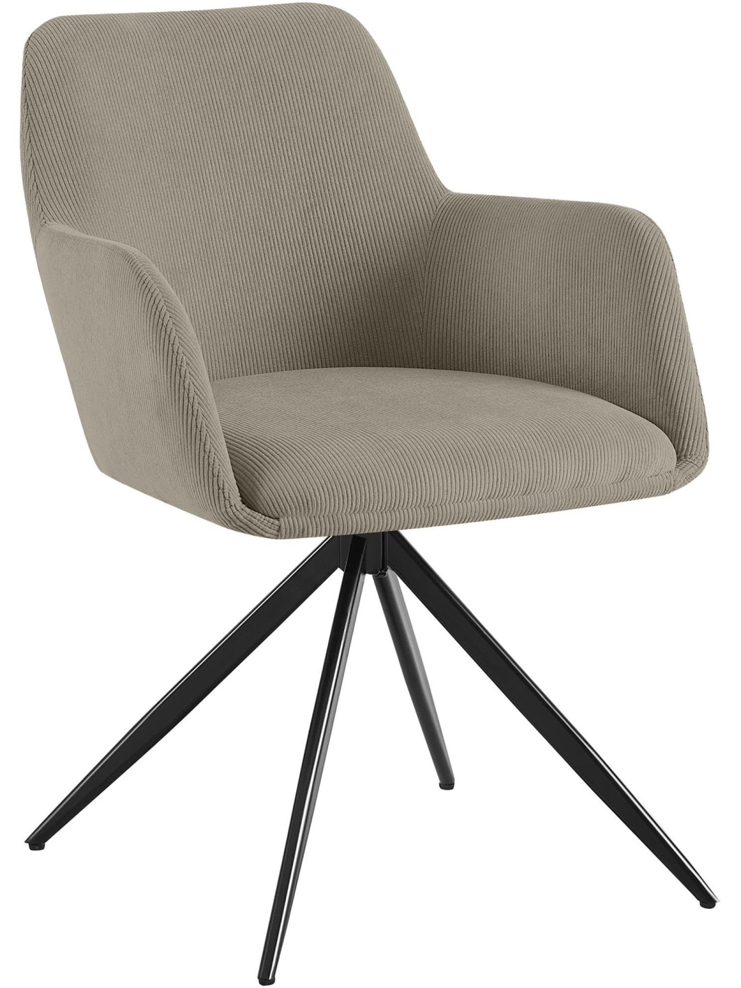 Jedálenská stolička Olema Cord, šedohnedá