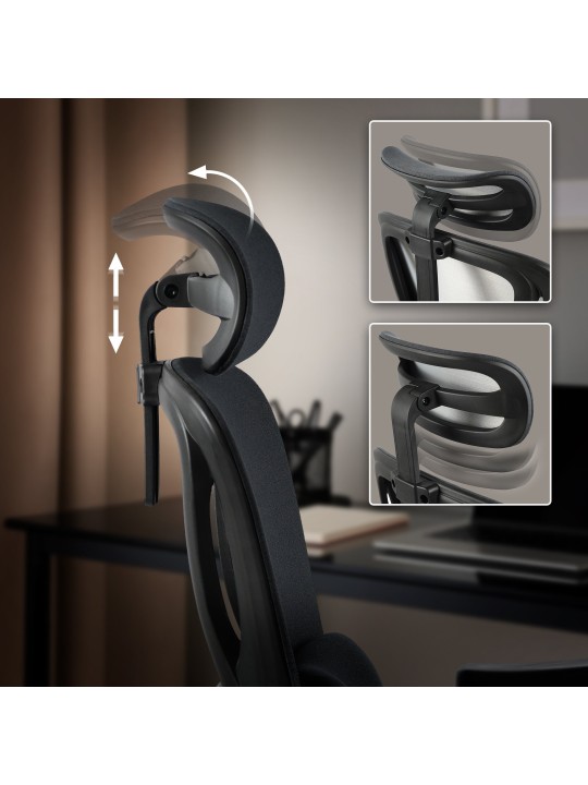 Kancelárska stolička Leesburg, čierna/čierna