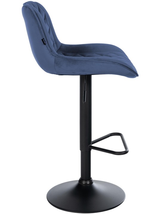 Sada 2 barových stoličiek Kasson velvet, modrá