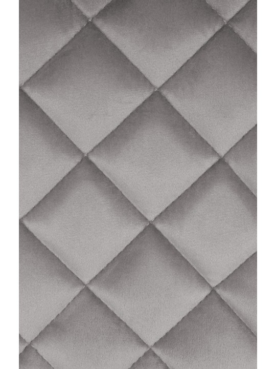 Sada 2 barových stoličiek Kasson velvet, sivá