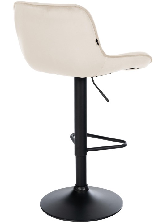 Sada 2 barových stoličiek Kasson velvet, krémová