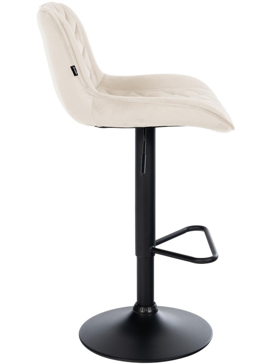 Sada 2 barových stoličiek Kasson velvet, krémová