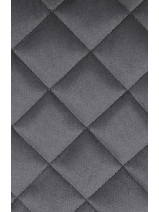 Sada 2 barových stoličiek Kasson velvet, tmavosivá