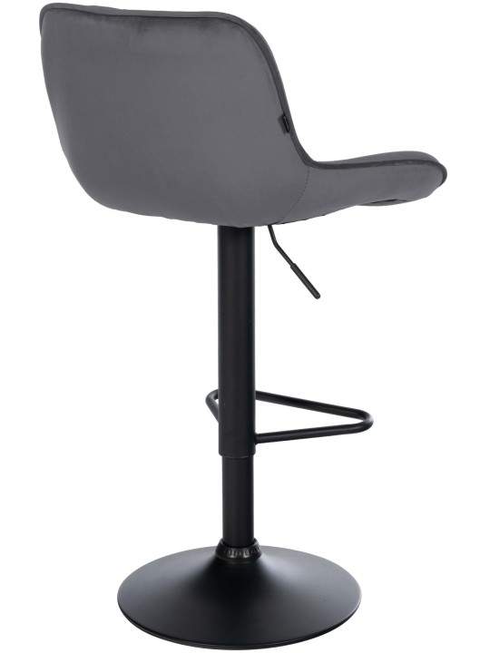 Sada 2 barových stoličiek Kasson velvet, tmavosivá