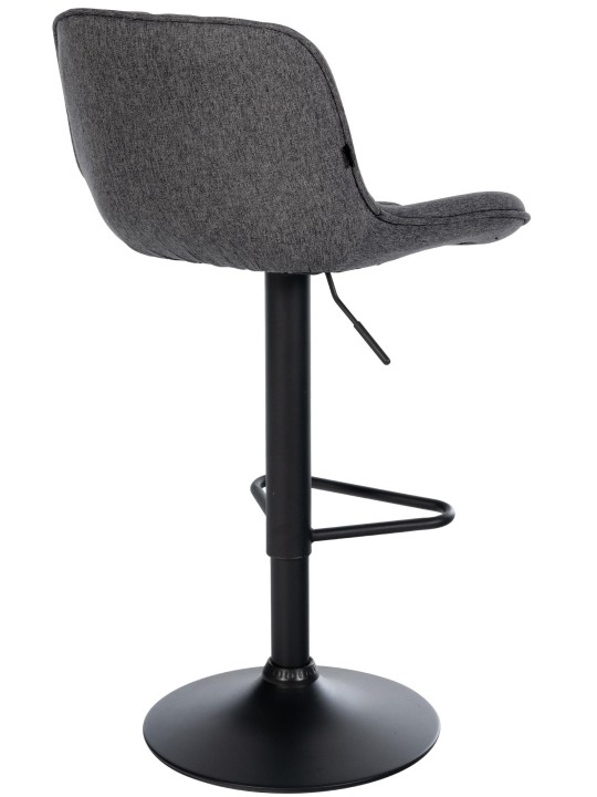 Sada 2 barových stoličiek látka Kasson, čierna