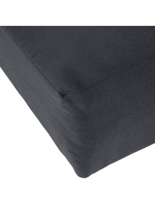 Hojdacia lavica Joyce s podsedákom 150 cm + teak, tmavosivá