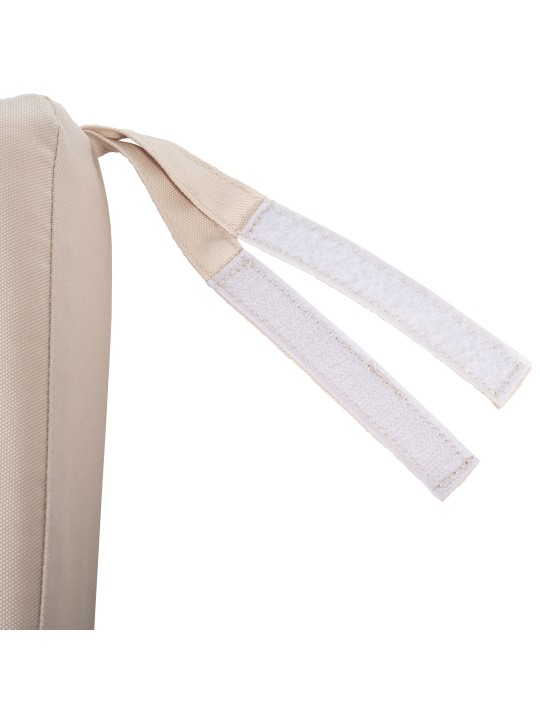 Hojdacia lavica Joyce s podsedákom 200 cm + teak, krémová