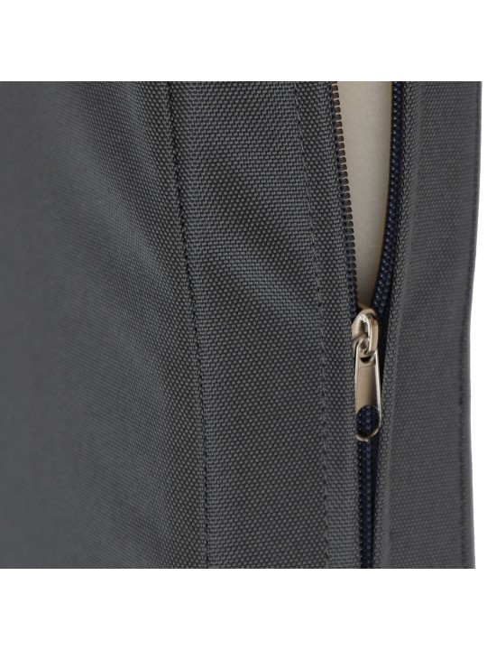 Hojdacia lavica Joyce s podsedákom 200 cm + teak, tmavosivá