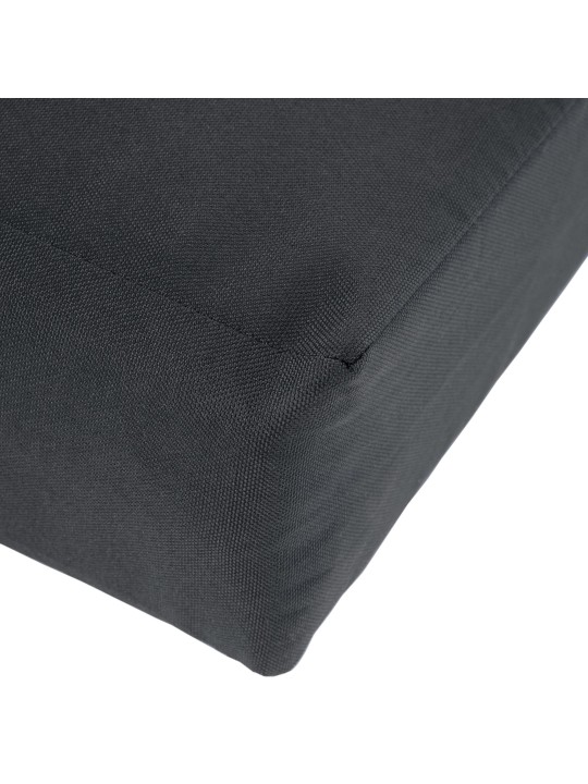 Teaková lavica Jackson s podsedákom 120 cm + teak, tmavosivá