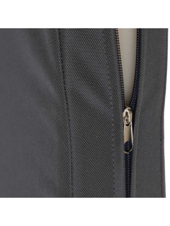 Teaková lavica Jackson s podsedákom 180 cm + teak, tmavosivá