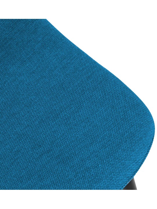 Súprava 4 jedálenských stoličiek Napier látka, modrá