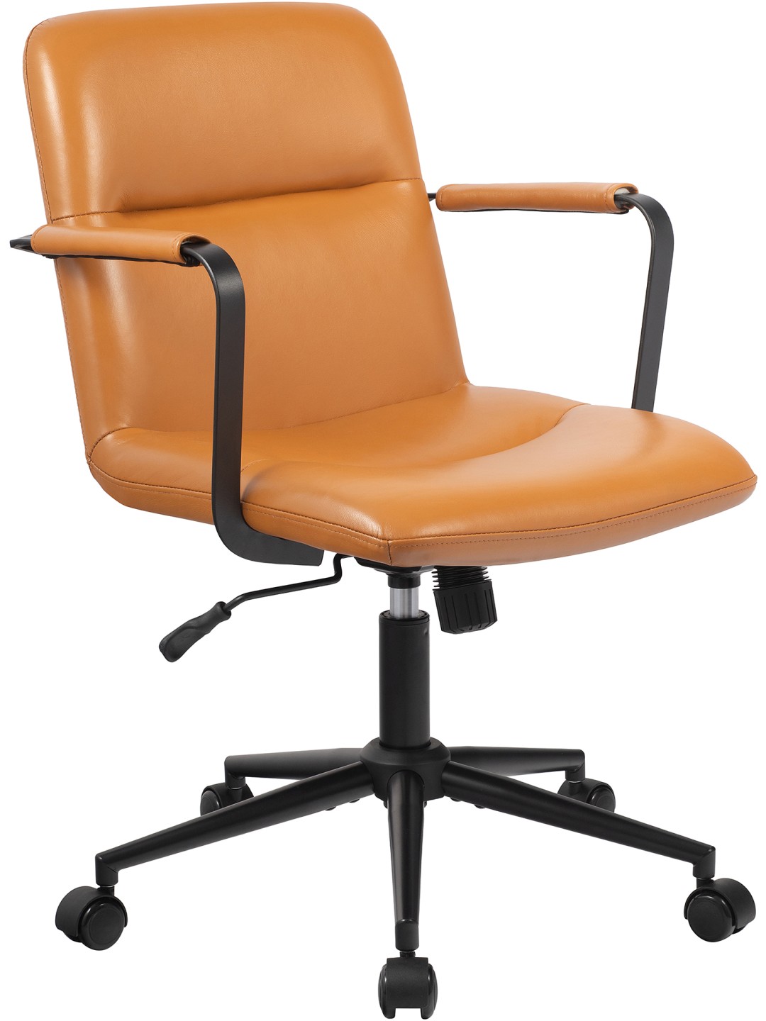 Kancelárske kreslo Hilda pravá koža, hnedá