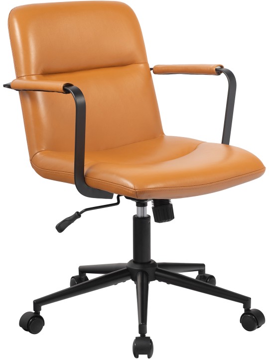 Kancelárske kreslo Hilda pravá koža, hnedá