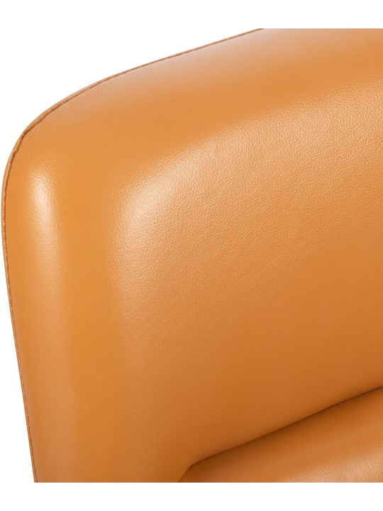 Kancelárske kreslo Hilda pravá koža, hnedá