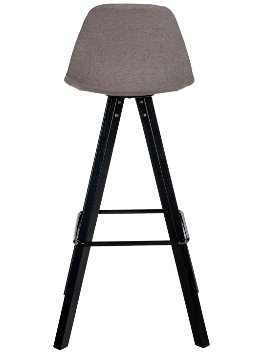 Sada 2 barových stoličiek Corbin Fabric Square, šedohnedá